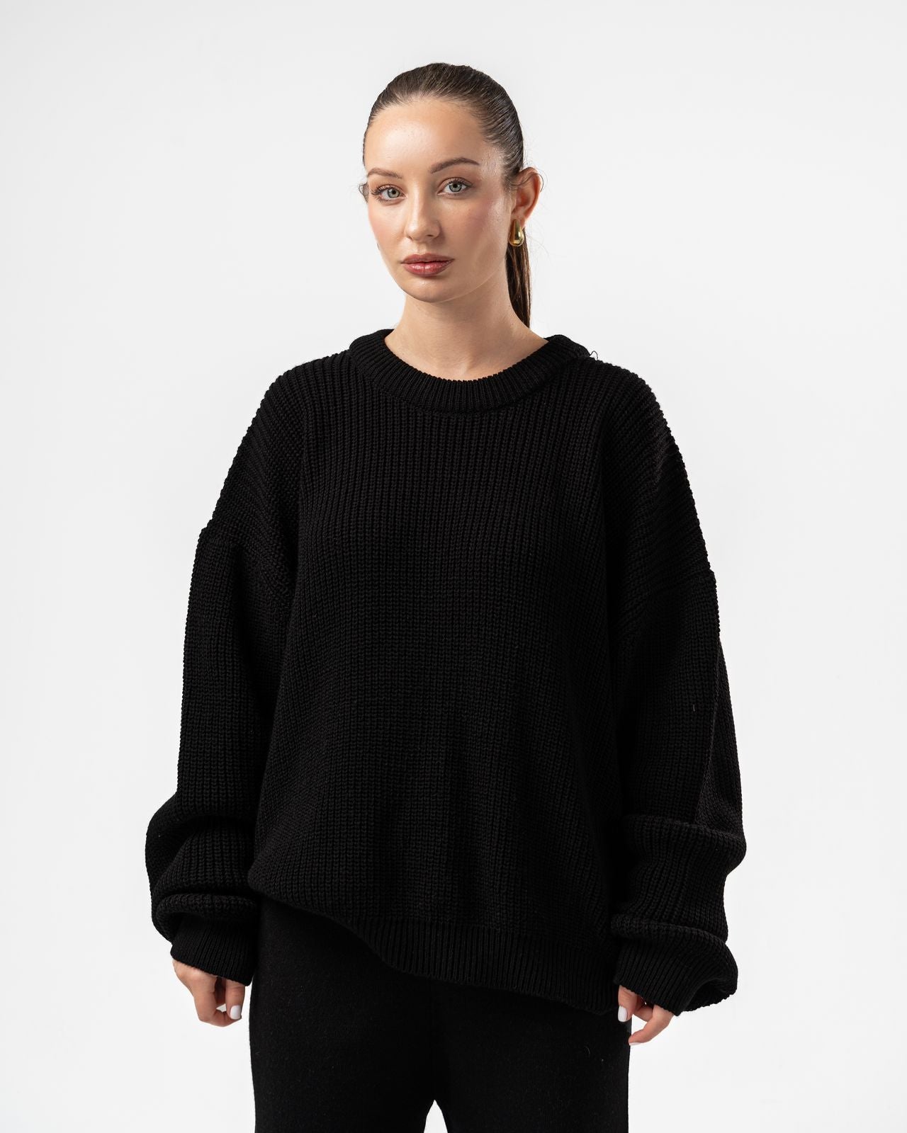 Knitted unisex crewneck