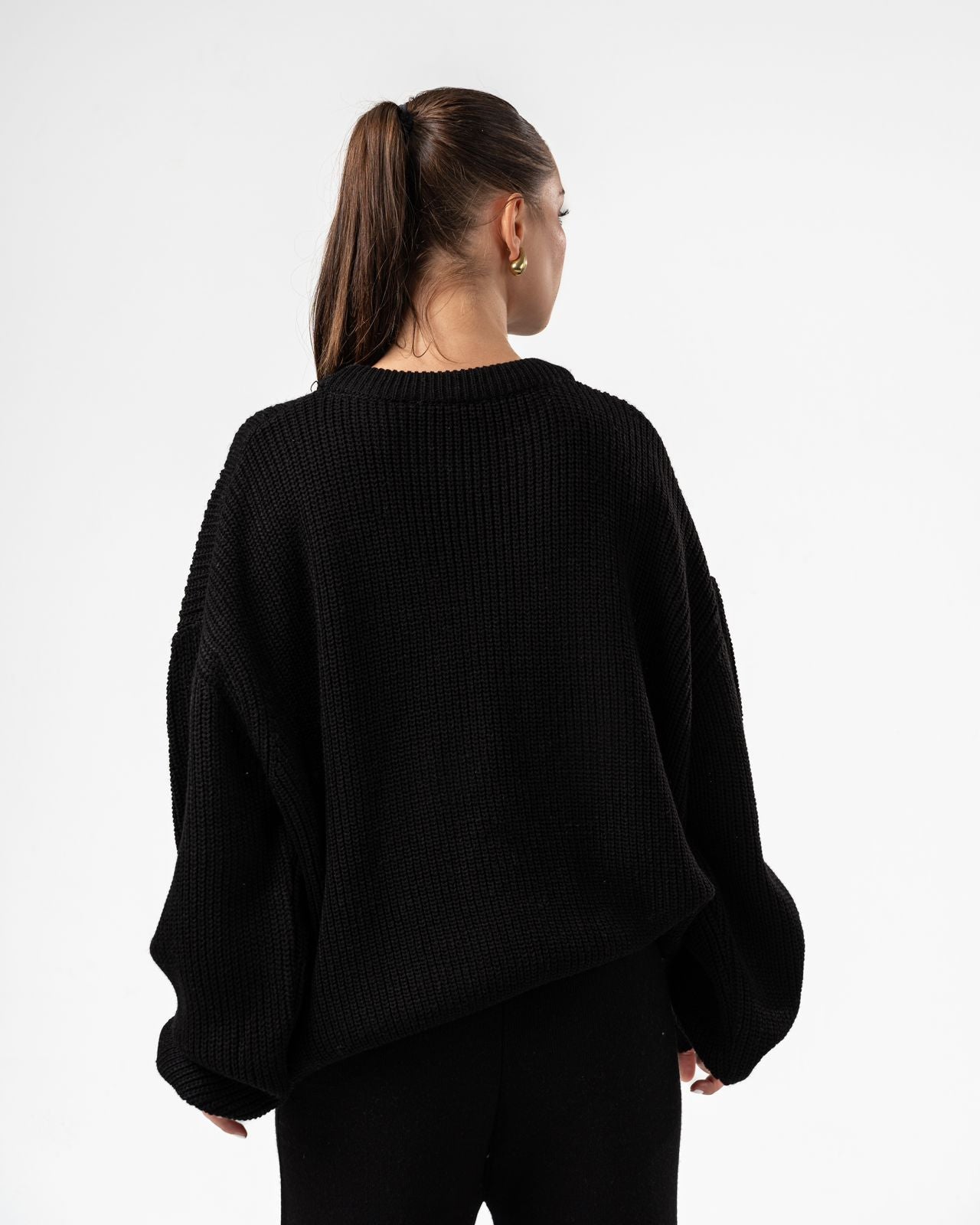 Knitted unisex crewneck