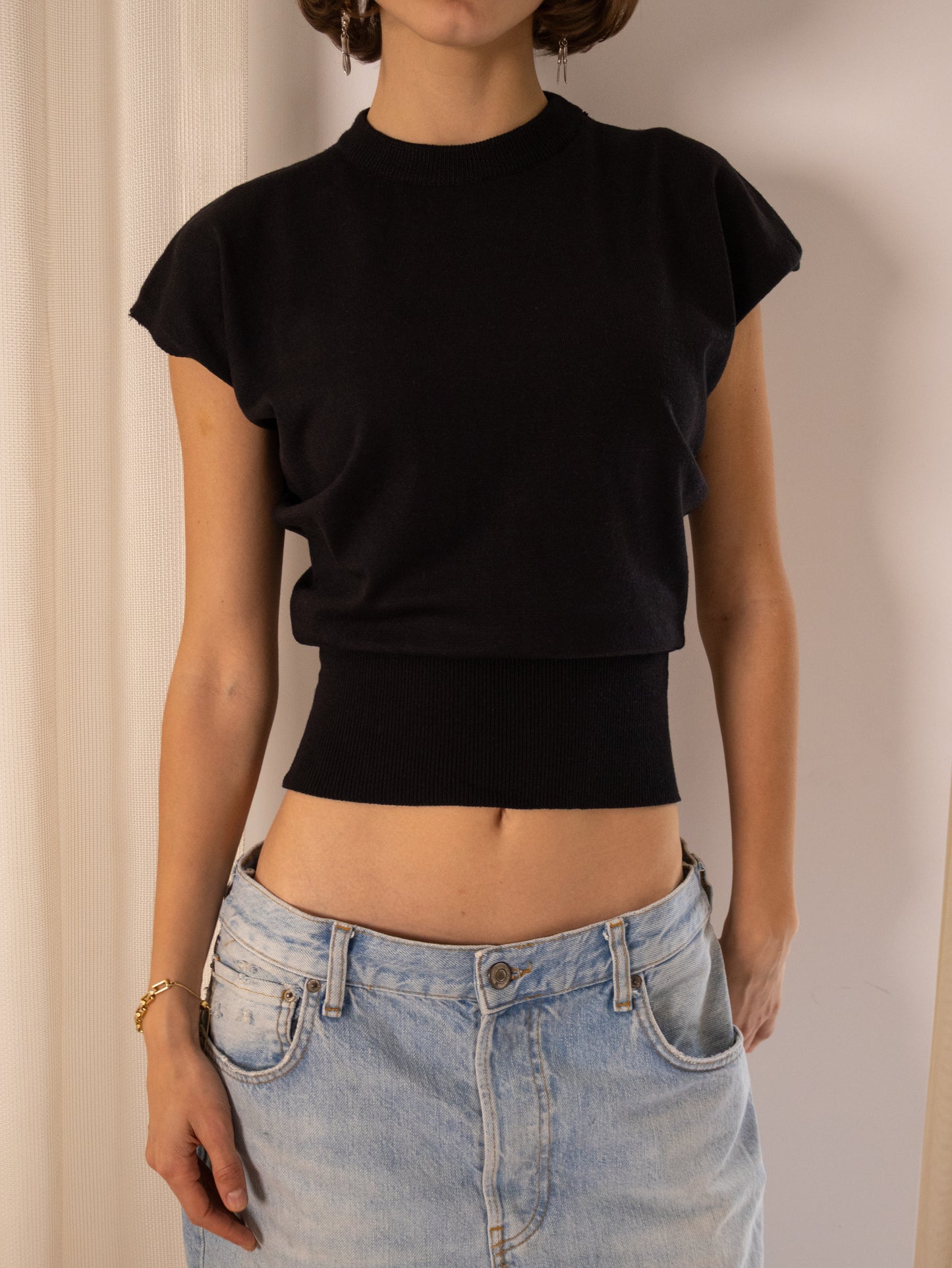 The cinch knit-black