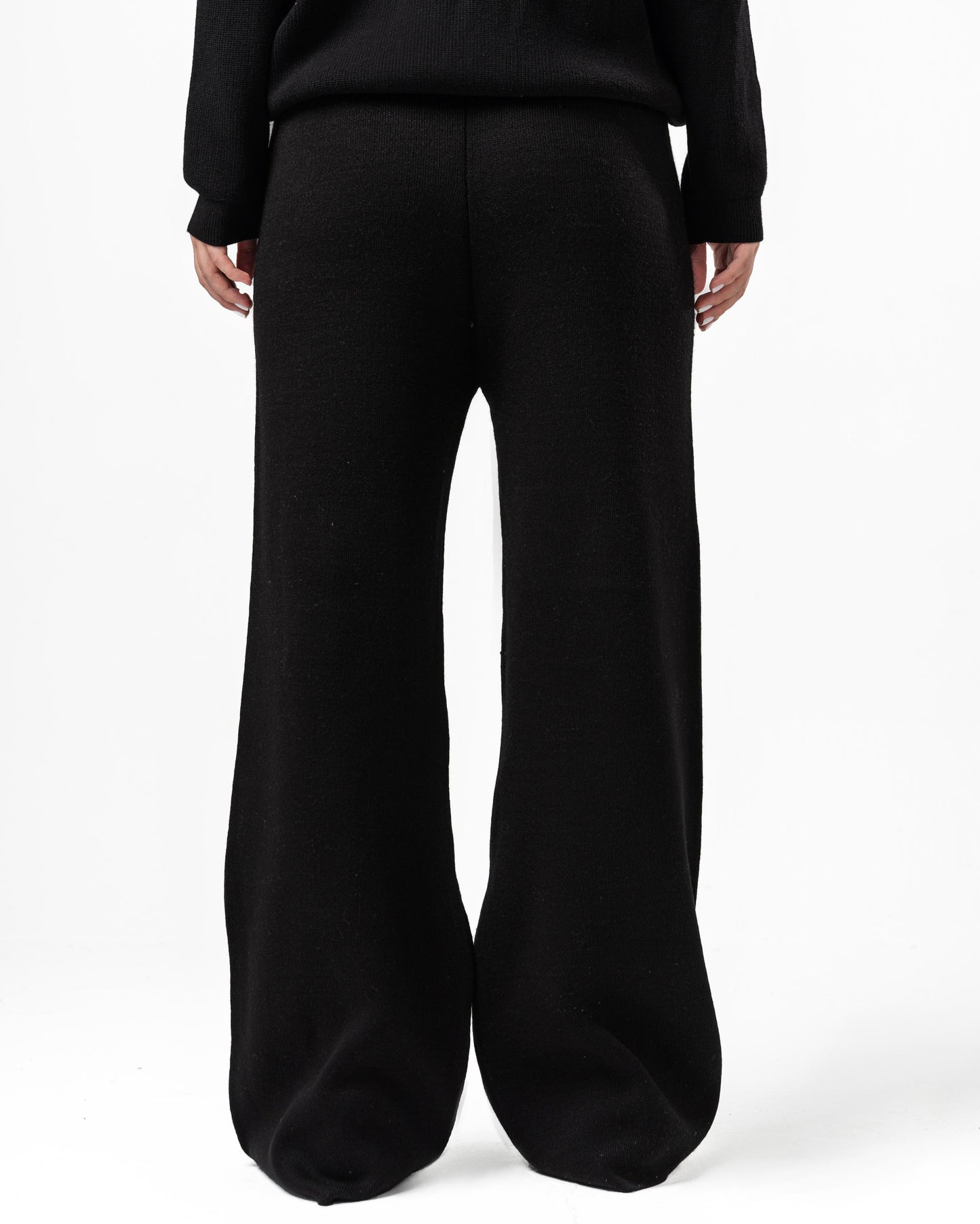 Knitted pants-black