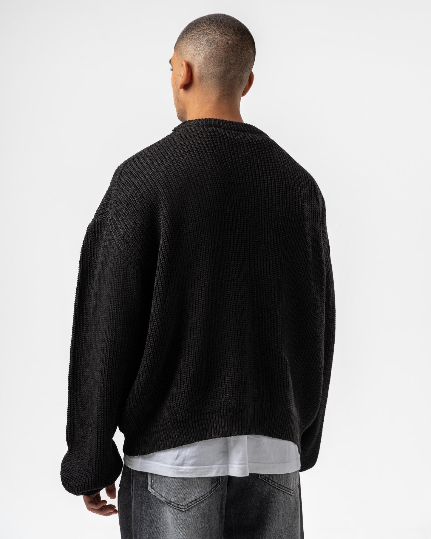 Knitted unisex crewneck