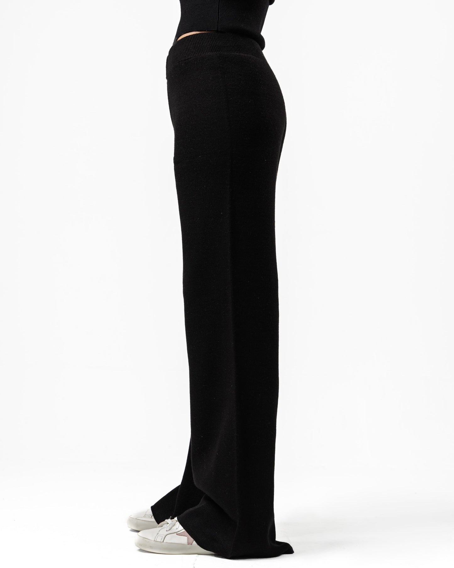 Knitted pants-black
