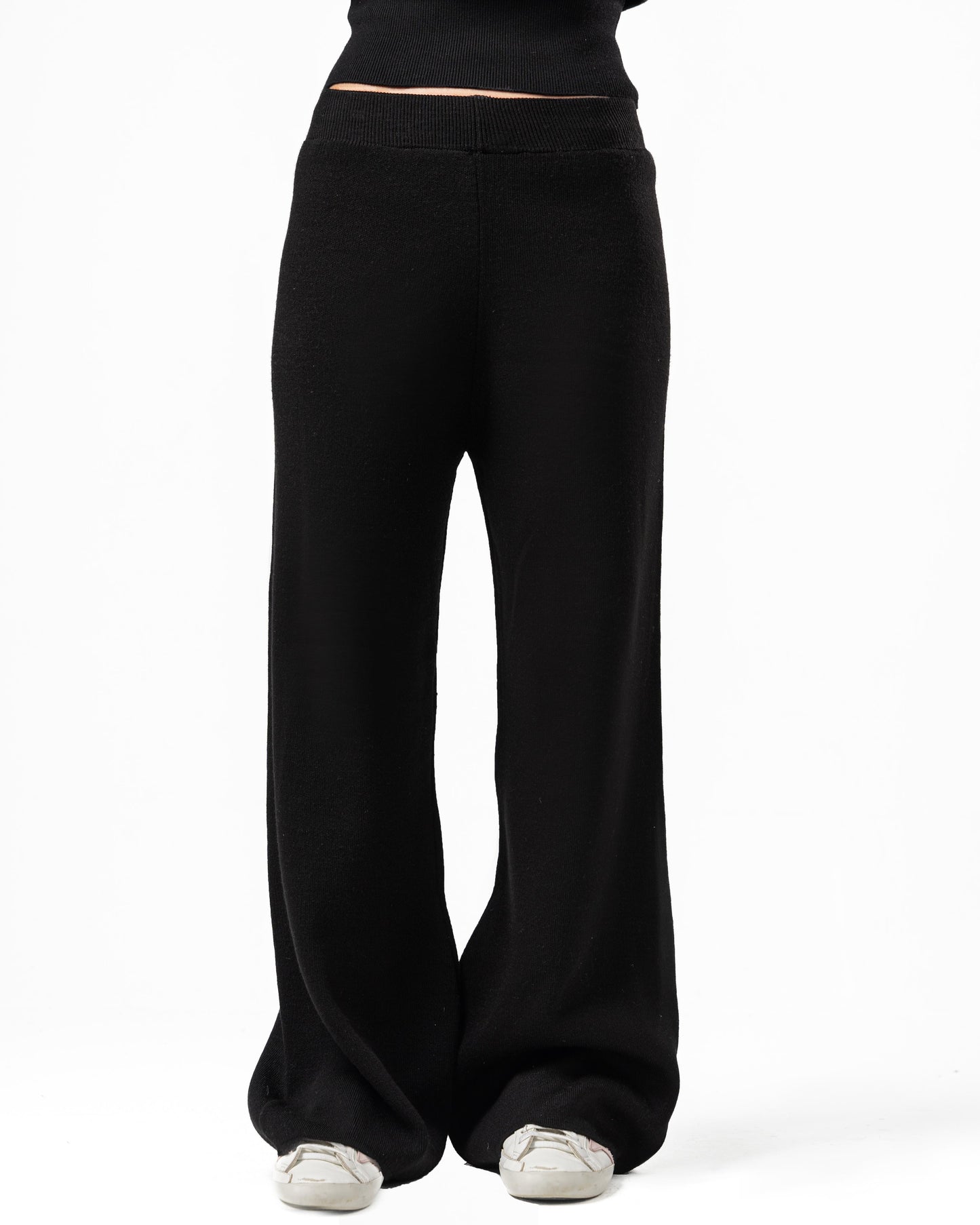 Knitted pants-black