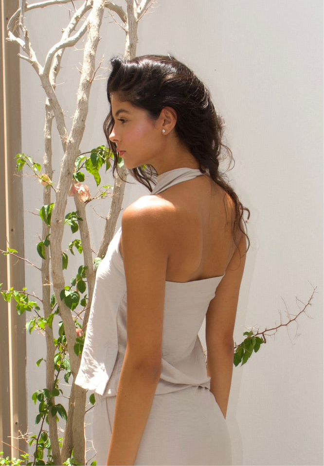 Halter top-beige
