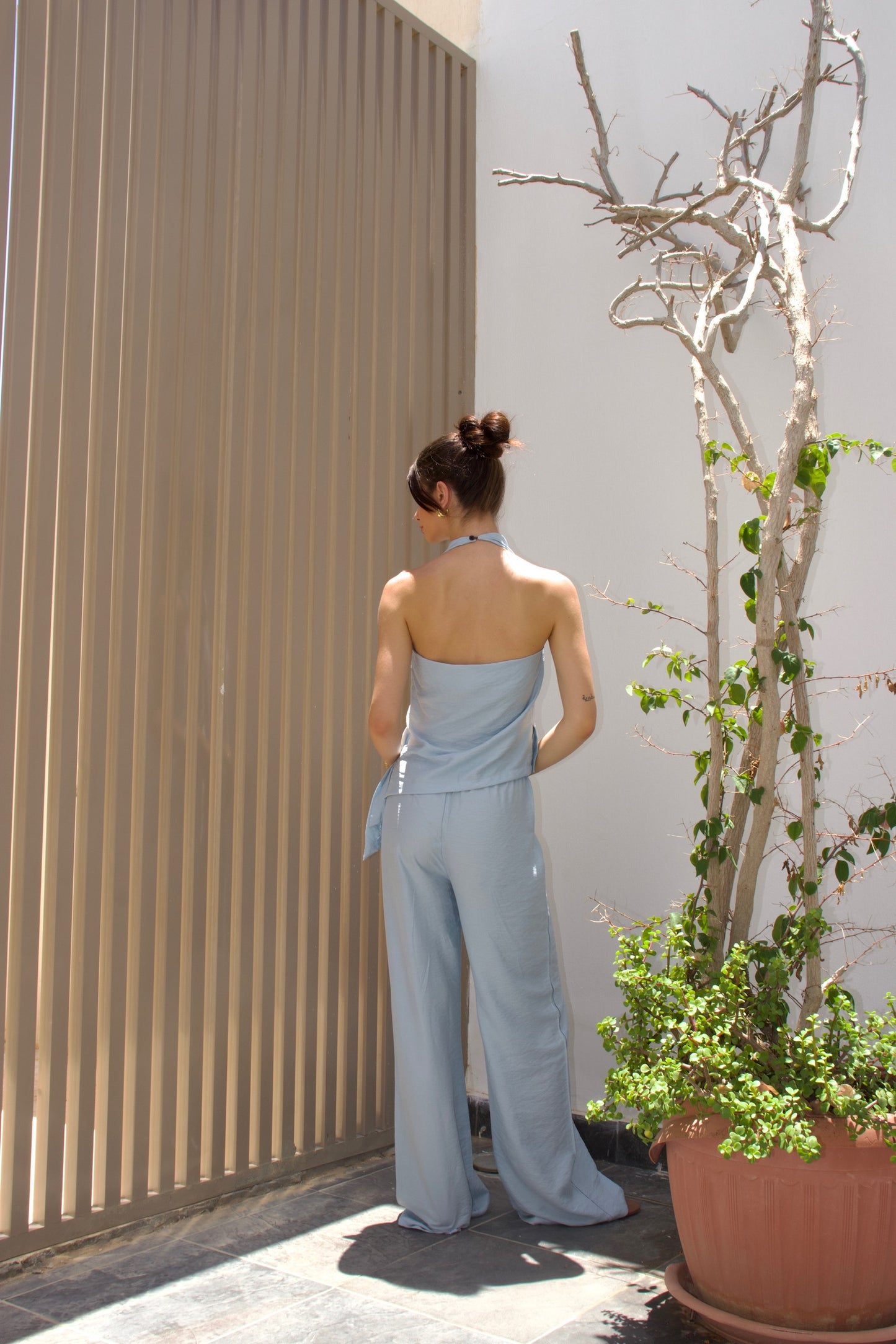 The halter set-light blue
