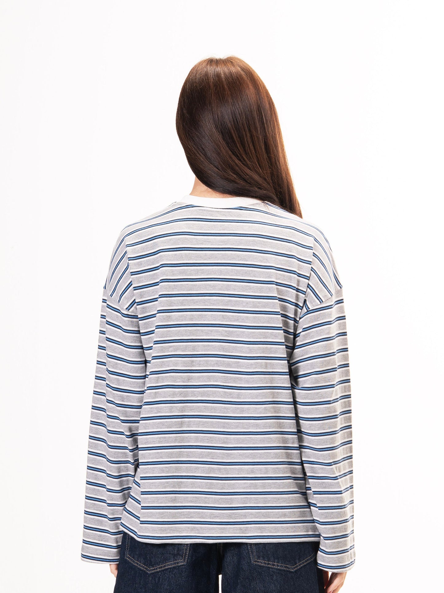 Long sleeve parallel tee-Stone