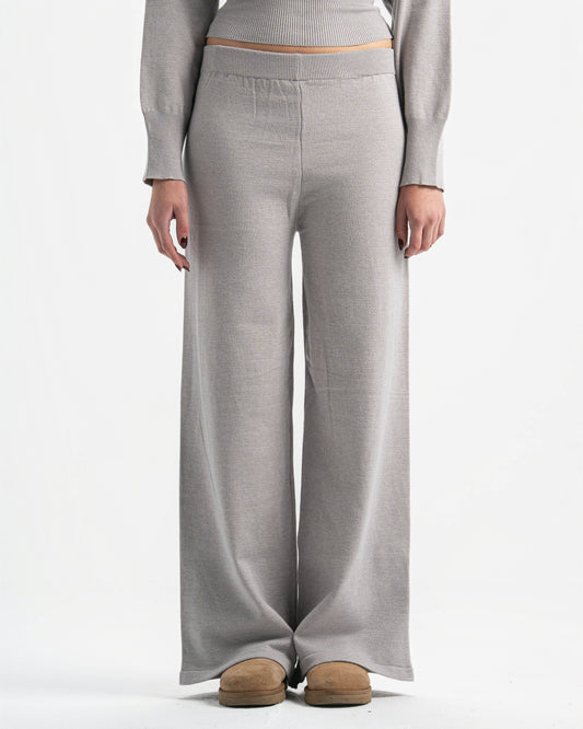 The sculpting knit Pants -light grey