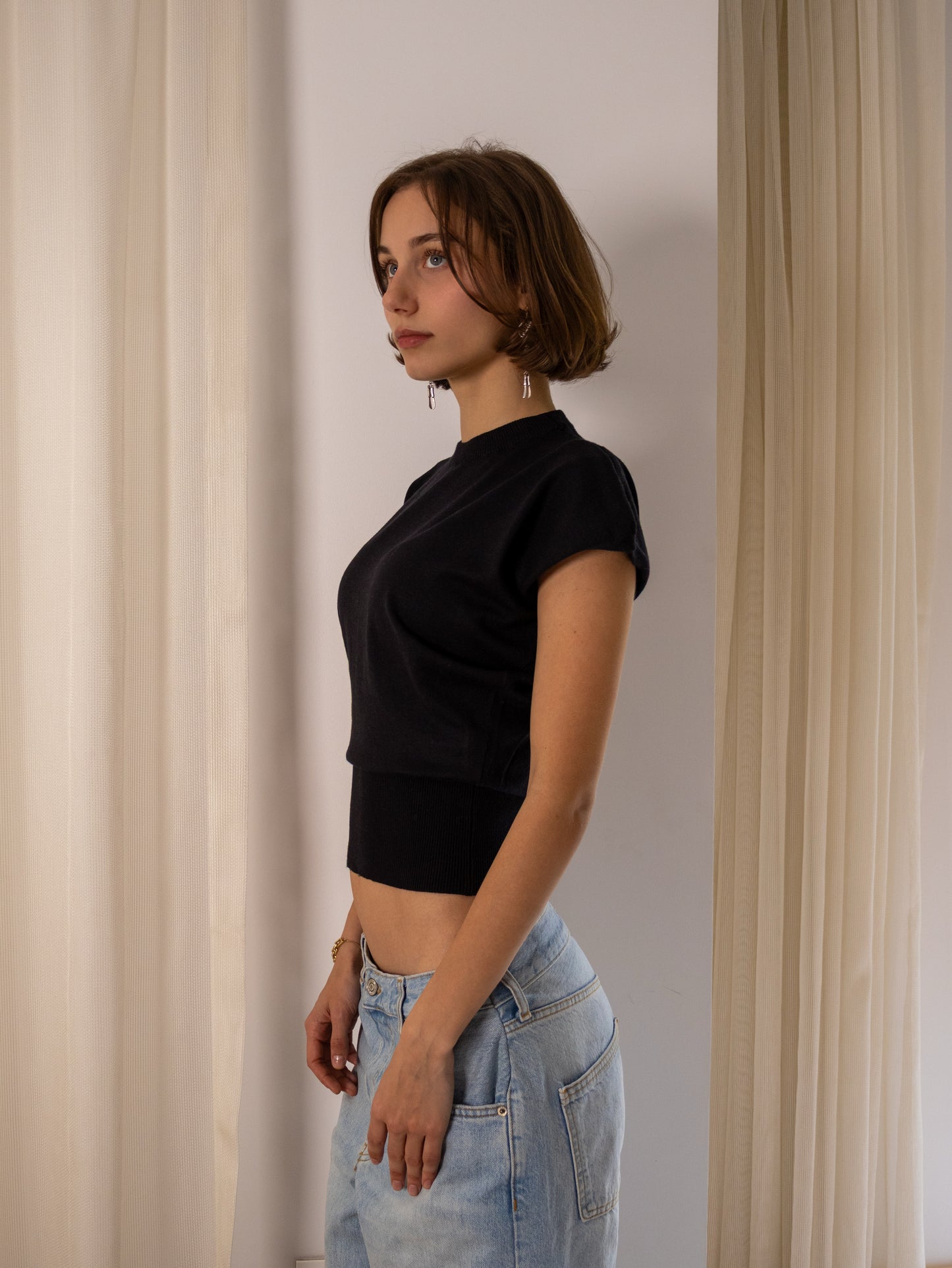 The cinch knit-black