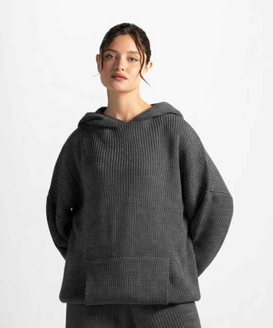 The cozy core Hoodie-Dark grey