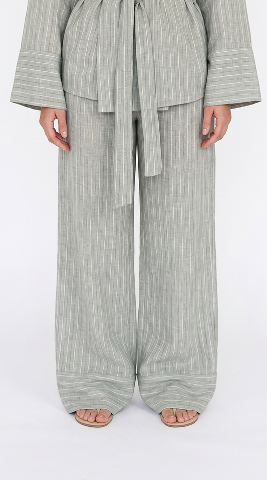 The Coastal Pants-Matcha