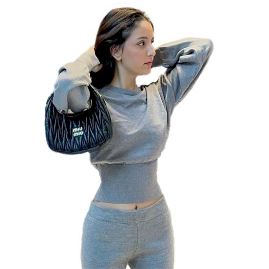 Grey sculpting top