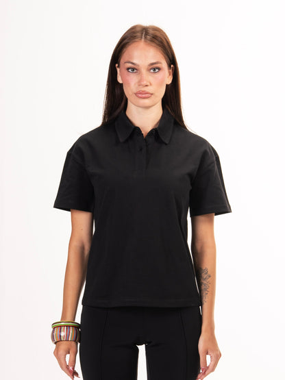 Polo parallel tee-Black