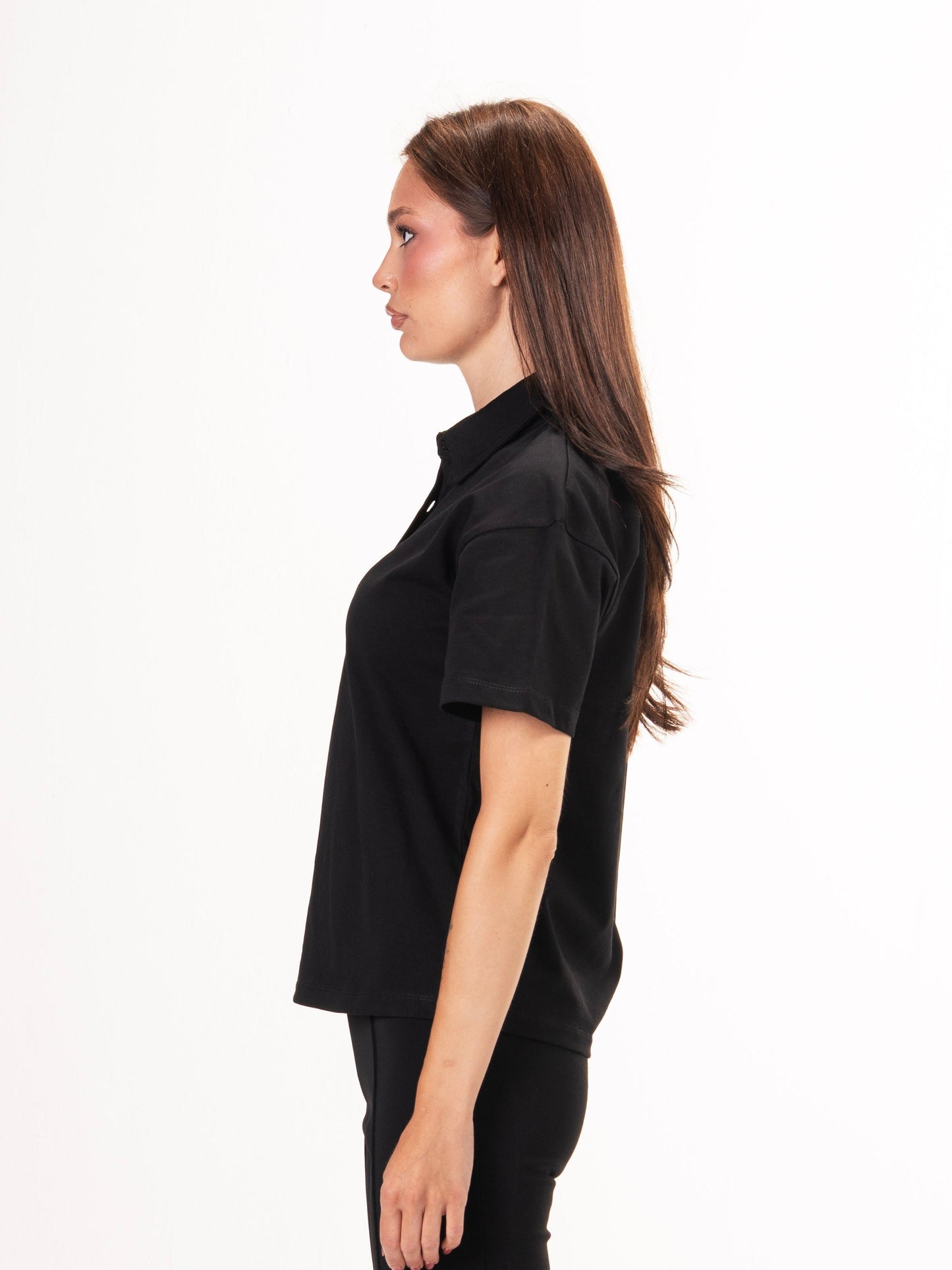 Polo parallel tee-Black