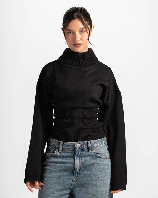 The highline sweater-black