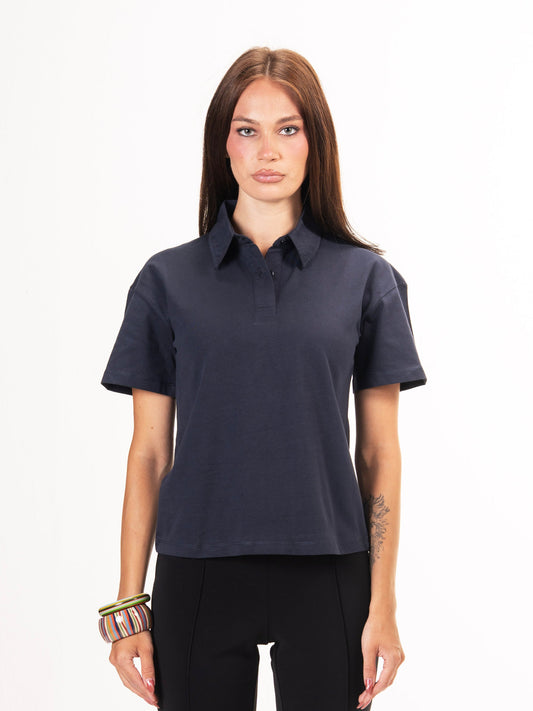 Polo parallel tee-Navy