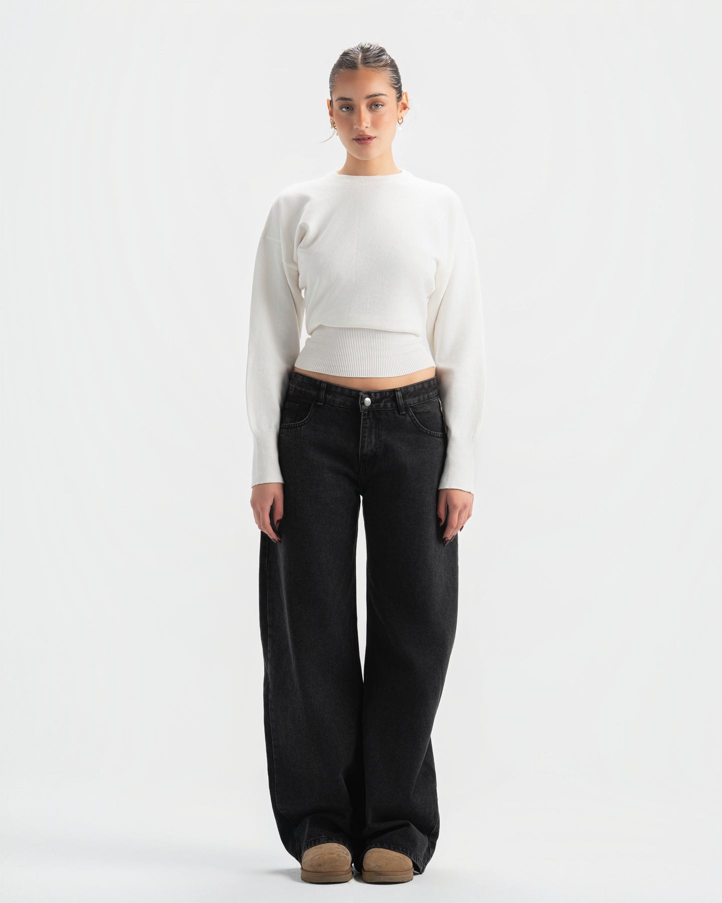 Low rise jeans- Black
