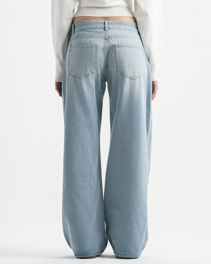 Low rise jeans-Ice blue