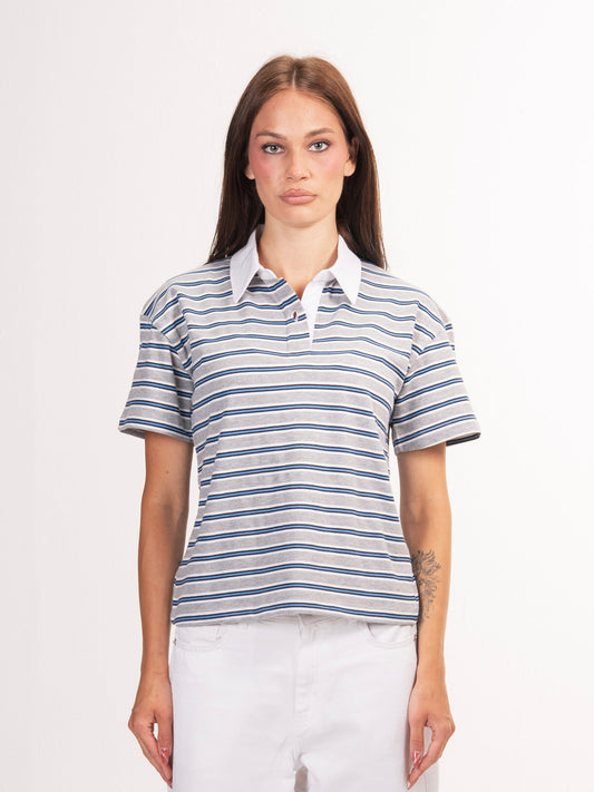 Polo parallel tee-Stone
