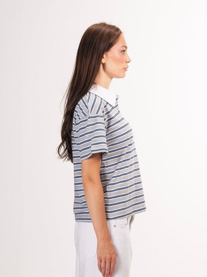 Polo parallel tee-Stone