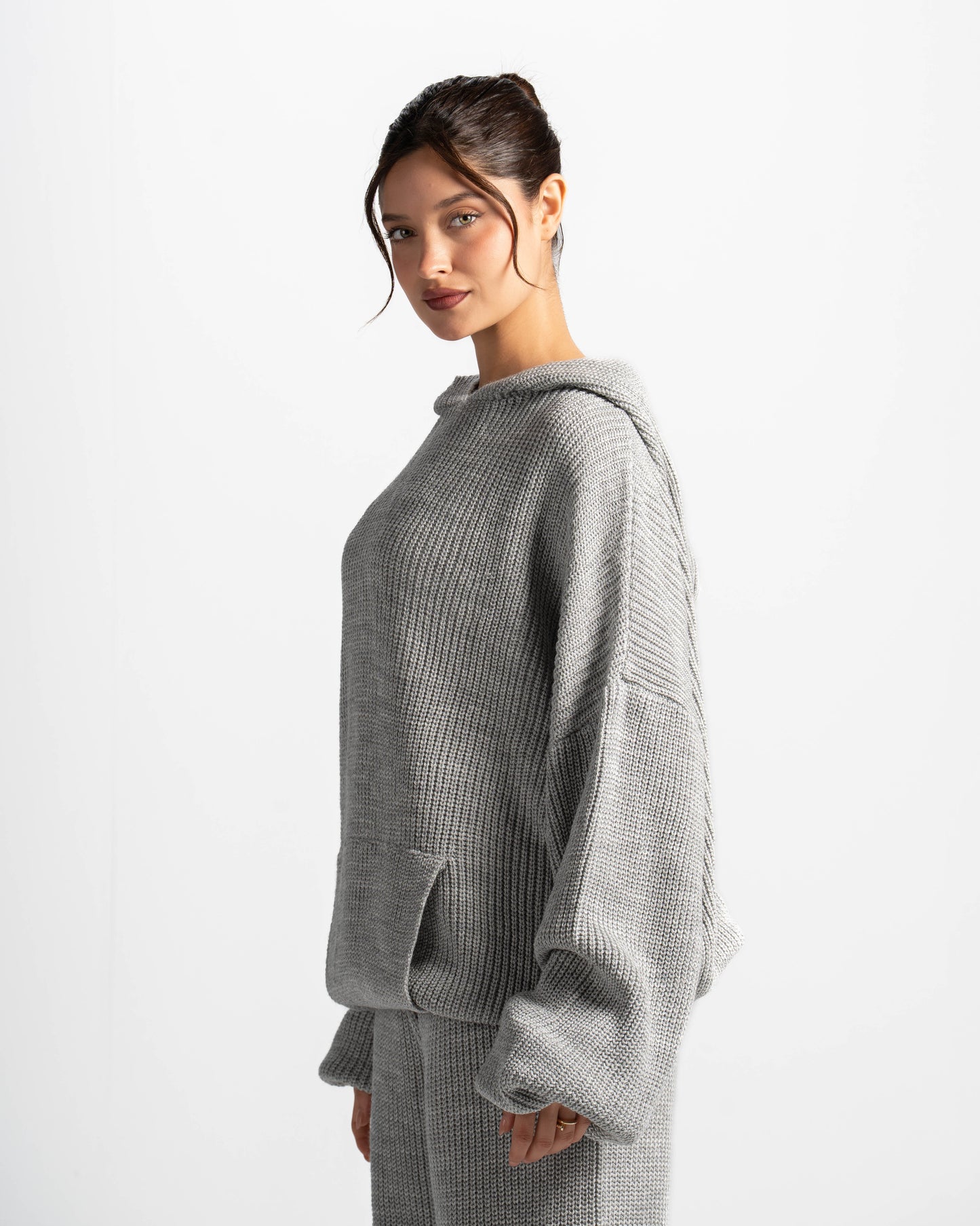 The cozy core hoodie-light grey