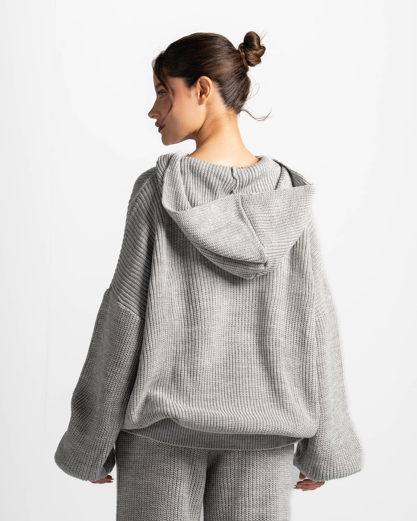 The cozy core hoodie-light grey