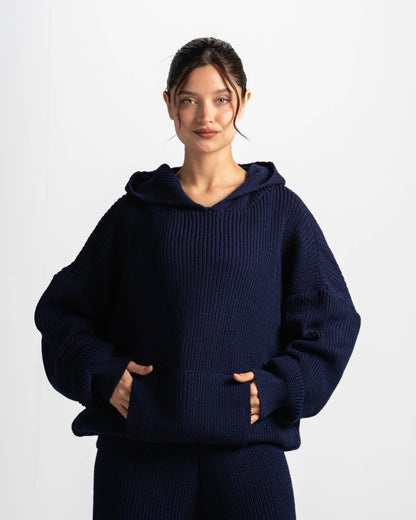 The cozy core hoodie-navy