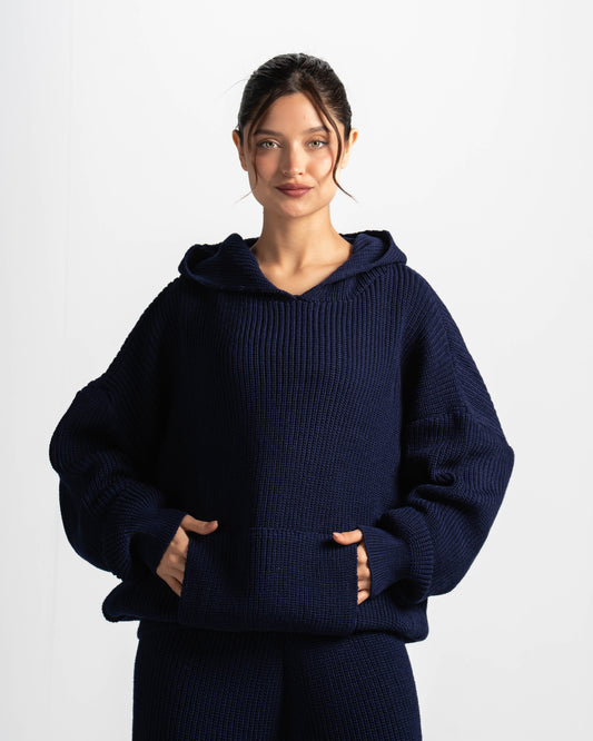 The cozy core hoodie-navy