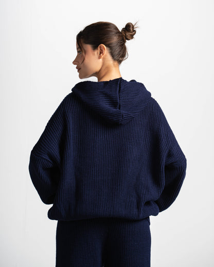 The cozy core hoodie-navy