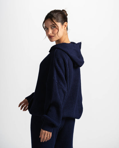 The cozy core hoodie-navy