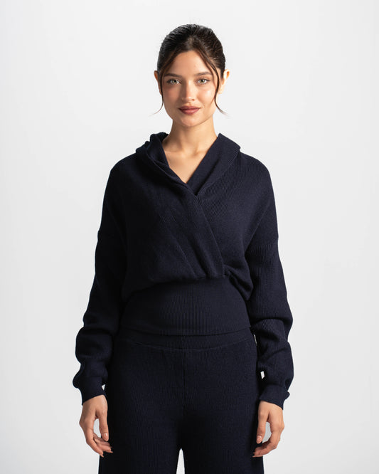 The criss cross top-navy