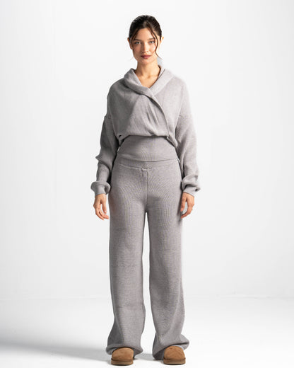 The criss cross set-grey