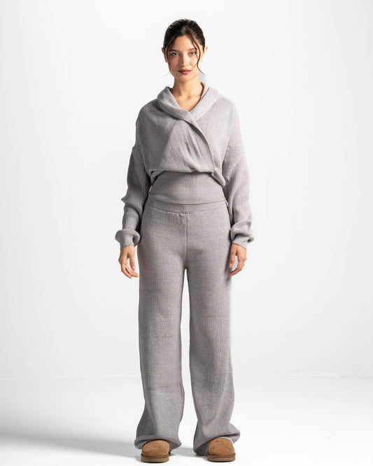 The criss cross set-grey