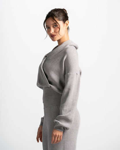The criss cross set-grey