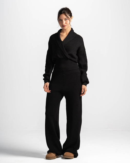 The criss cross set-black