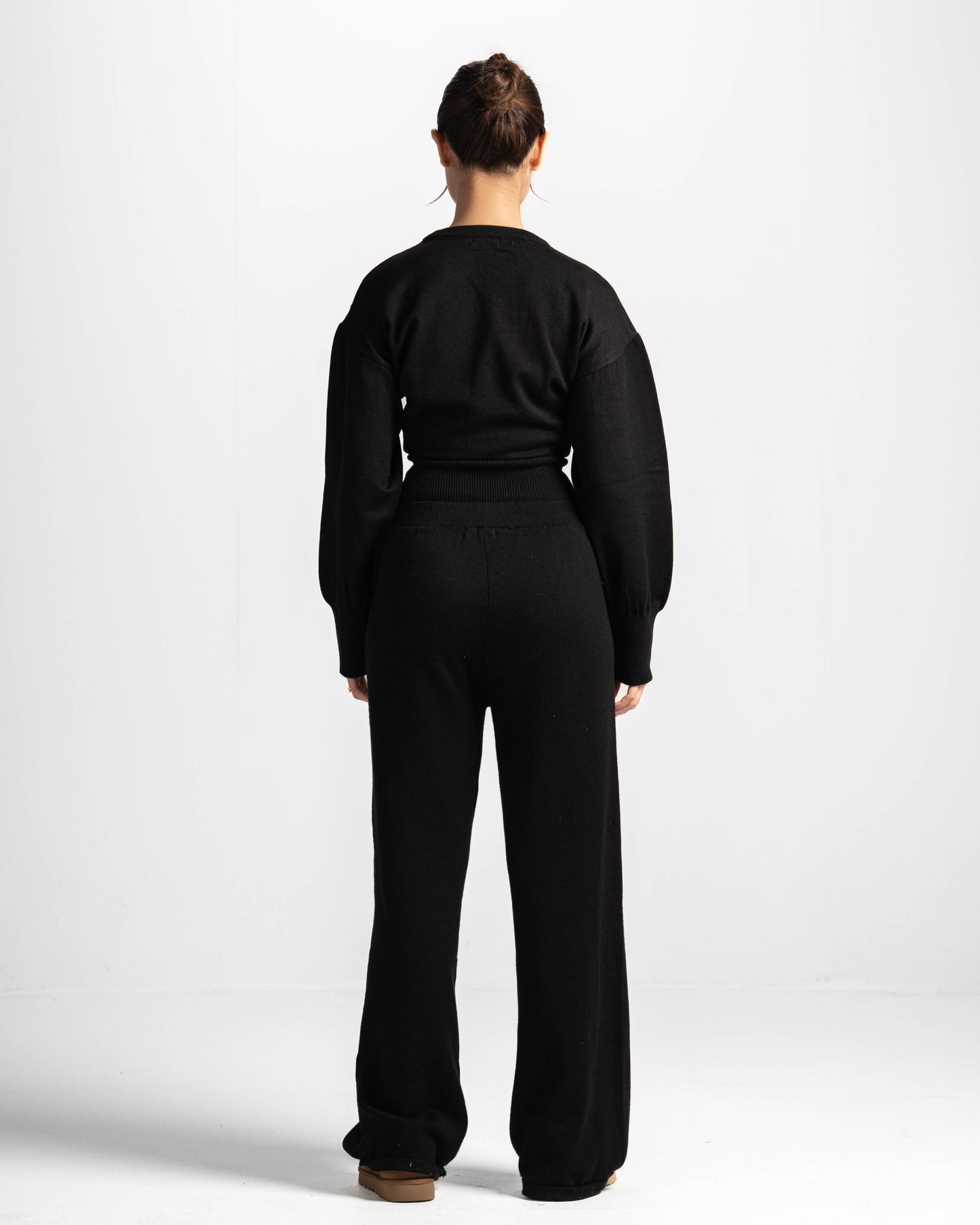 The sculpting knit set-black