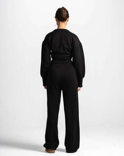 The sculpting knit set-black