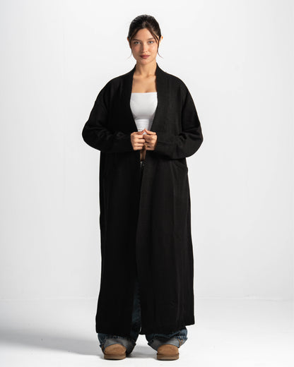 Soft knit cardigan-black