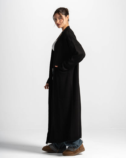Soft knit cardigan-black