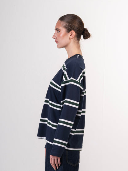 Long sleeve parallel tee-Mariner