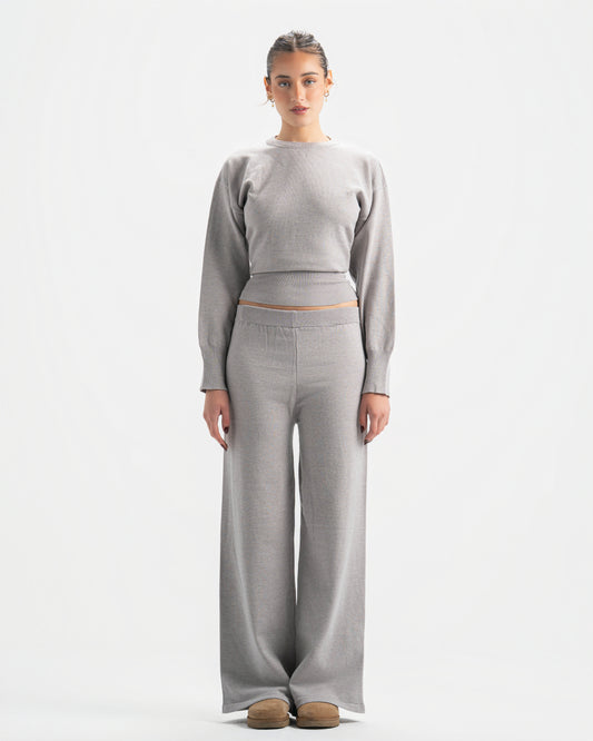 The sculpting knit set-light grey