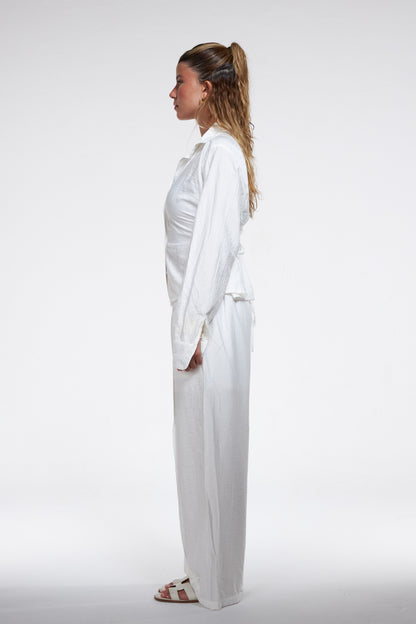 Sculpting chemise-white