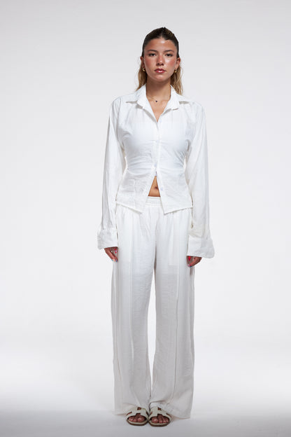 Sculpting chemise-white
